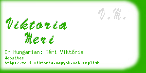 viktoria meri business card